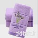BLWD Couple Adulte Absorbant Coton Lavande Serviette pour Le Visage Violet 33 * 74cm - B07VKLHXL4